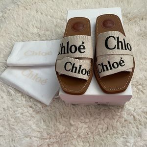 Chloe Woody Flat Mule